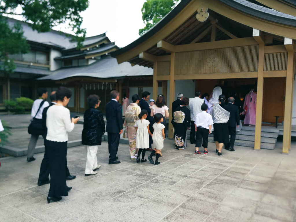 텐만구에서 본 일본 전통혼례 모습