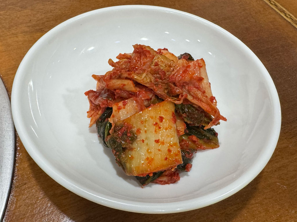 등촌샤브칼국수 김치