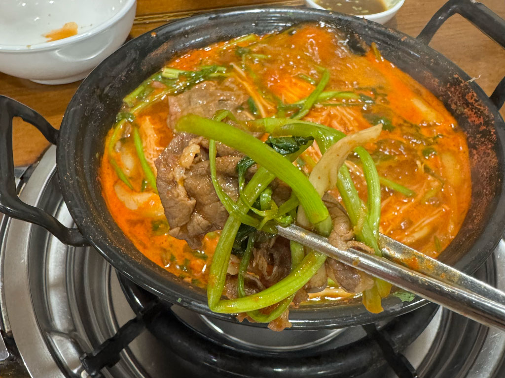 등촌샤브칼국수 버섯매운탕칼국수