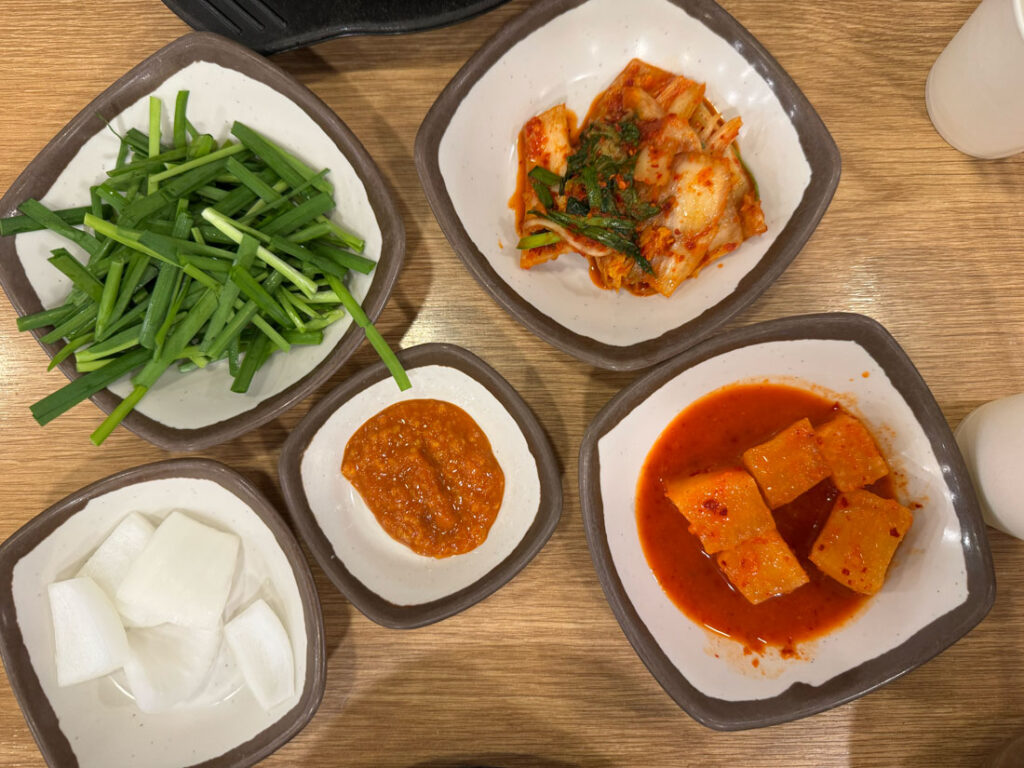 일산 문산순대국 밑반찬