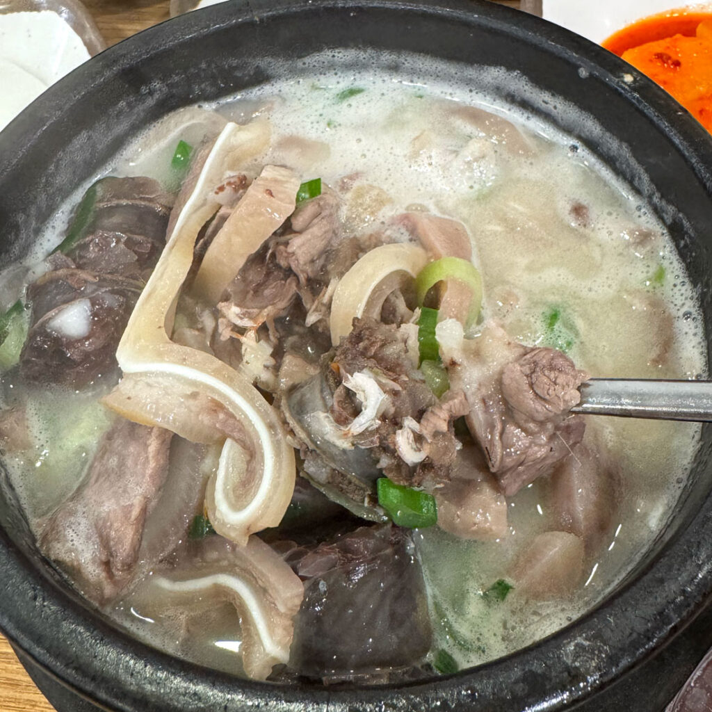 일산 문산순대국 내장 건더기