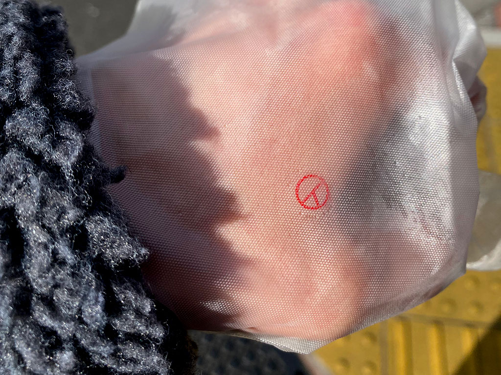 재외국민 투표를 마치고 도장 인증