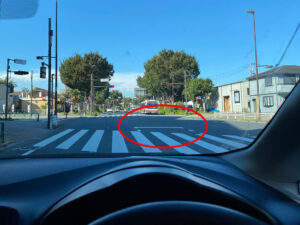 일본 도로 운전 주행팁 우회전 대기선