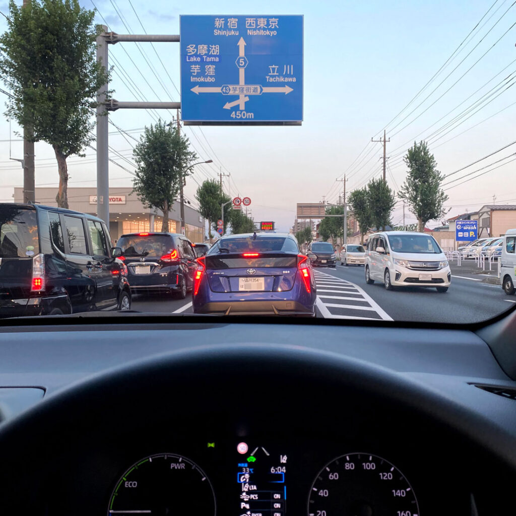 일본 렌트카 운전 도로주행