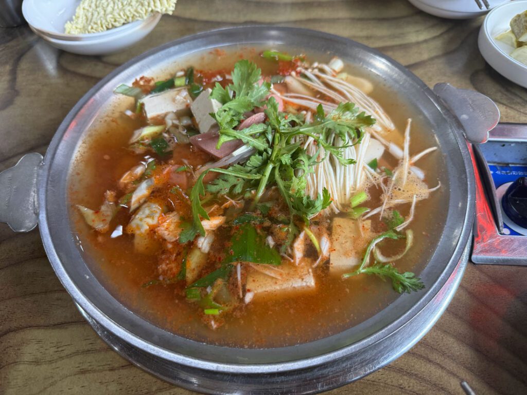 일산 돌솥부대찌개 비주얼