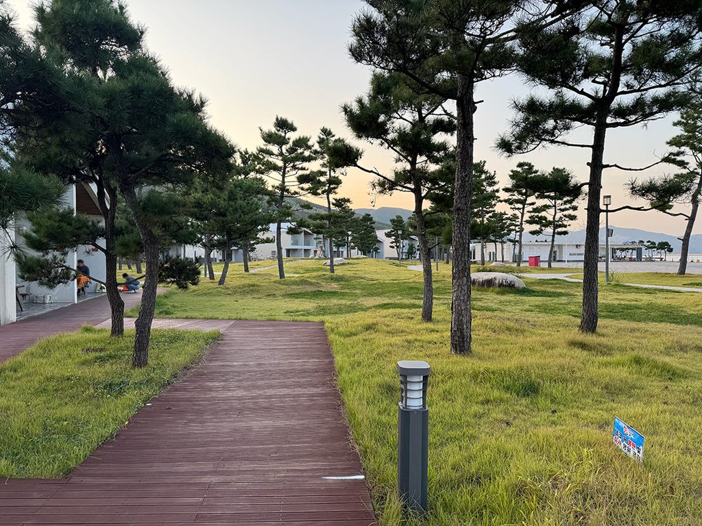 망상오토캠핑리조트 든바다 뒤켠 데크로드
